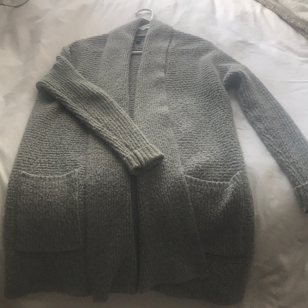 Grey American Eagle Cardigan